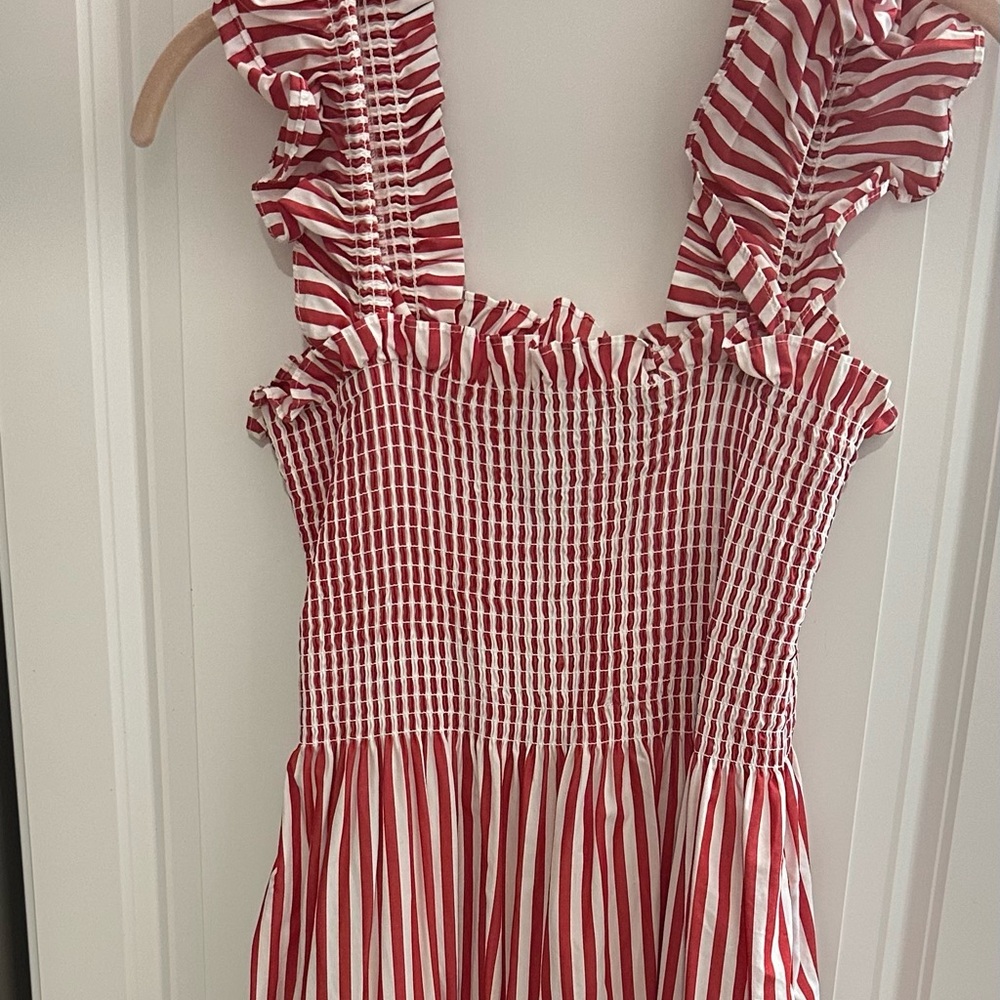Hill House Red and White Striped Casual women’s dress
